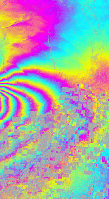 Mexicali earthquake interferogram