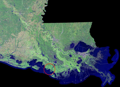 NASA Studies a Rarity: Growing Louisiana Deltas